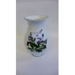 Royal Worcester - Worcester Herbs pattern porcelain baluster vase, 22cm high