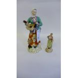 A pair of Continental porcelain female figures (2)