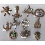 Military cap badges, originals not re-strikes, Lincs Regt 1898-1919; Royal Warks 1898-1958; North
