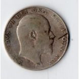 02-Jun Edward 7th 1903 chop mark on obverse NF, scarce coin! Reserve: £50