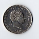 Halfcrown 1819 VF. Rim edgy and lightly cleaned Reserve: £45