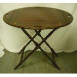 Mahogany Butlers tray on stand