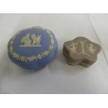 Two Wedgwood Jasperware boxes and covers