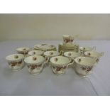 Royal Albert Lavender Rose part tea service to include sandwich plates, cup and saucers (34)