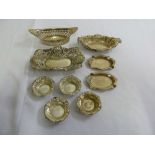 A quantity of silver and white metal dishes  (9)