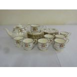 Royal Albert fine boned china reg no. 778676 part tea service to include a tea pot, sandwich plates,