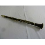 A 1920's Besson rosewood clarinet
