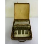 Meincl & Herold accordion in fitted case - A/F