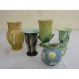 Beswick porcelain five vases of varying shapes