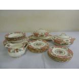 Royal Albert Lady Carlyle dinner service, six place setting to include covered dishes, meat