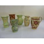 A quantity of Beswick and Crown Ducal vases and jugs  (6)