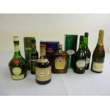 A quantity of alcohol to include Champagne, Brandy and Liquers (7)