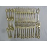 A quantity of Kings Pattern silver flatware to include forks and spoons