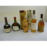 A quantity of whisky and brandy to include Glenmorangie 10 year old single malt, Oban 14 year old