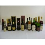 A quantity of alcohol to include Port, Brandy and liqueurs (13)