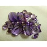 A quantity of loose amethysts various sizes and shapes,  approx 100ct