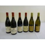 Six bottles of mixed Chateau Neuf du Pape 1992, 1995, 1996, 1999, 2001 and 2010