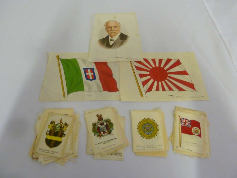 A quantity of silk cigarette cards