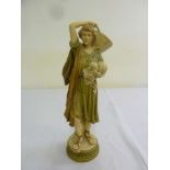 Royal Dux figurine, The Fruit Carrier, marks to the base