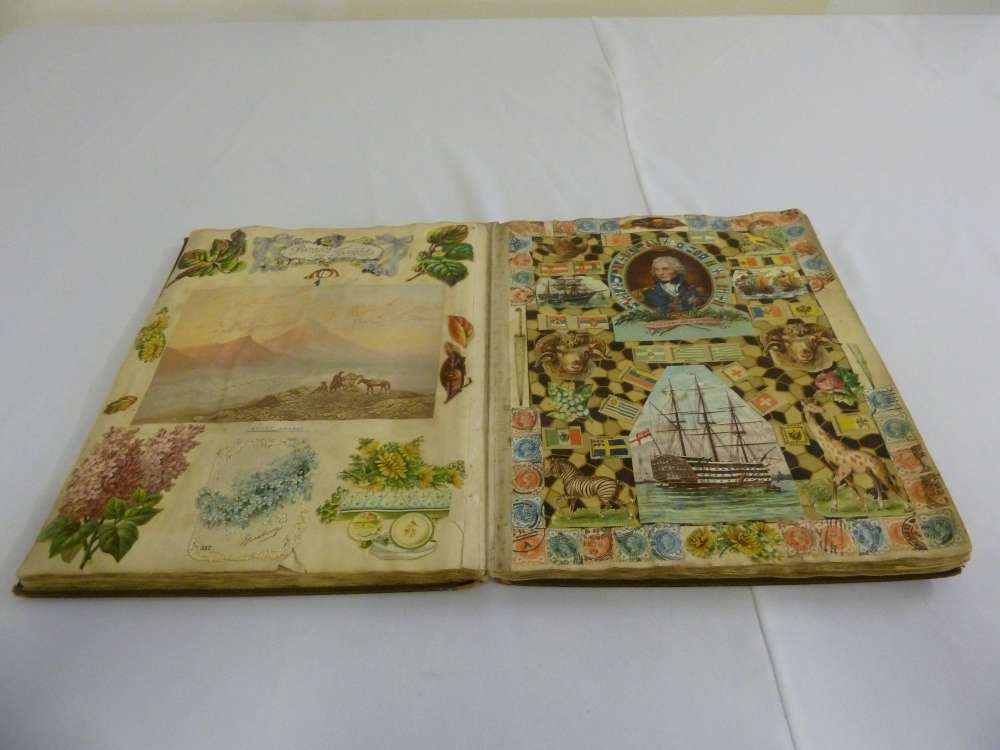 A Victorian scrap book of customary form - A/F