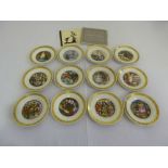 A set of twelve Royal Copenhagen limited edition Hans Christian Anderson plates in original boxes
