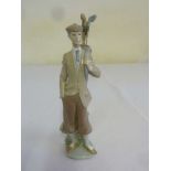 Lladro golfer - marks to the base