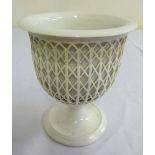 Blanc de Chine porcelain jardiniŠre and stand - marks to the base