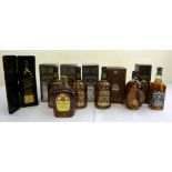 A quantity of whisky to include Chivas Regal, Johnny Walker Black Label, Dimple, Jack Daniels and