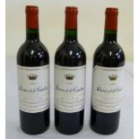Three 75cl bottles of Reserve de la Comtesse Pauillac 1996