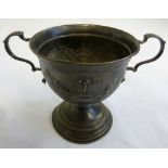 Silver two handled trophy cup, London 1928