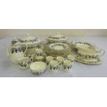 Royal Worcester Lavinia pattern dinner and tea service to include plates, bowls, tureens and covers,