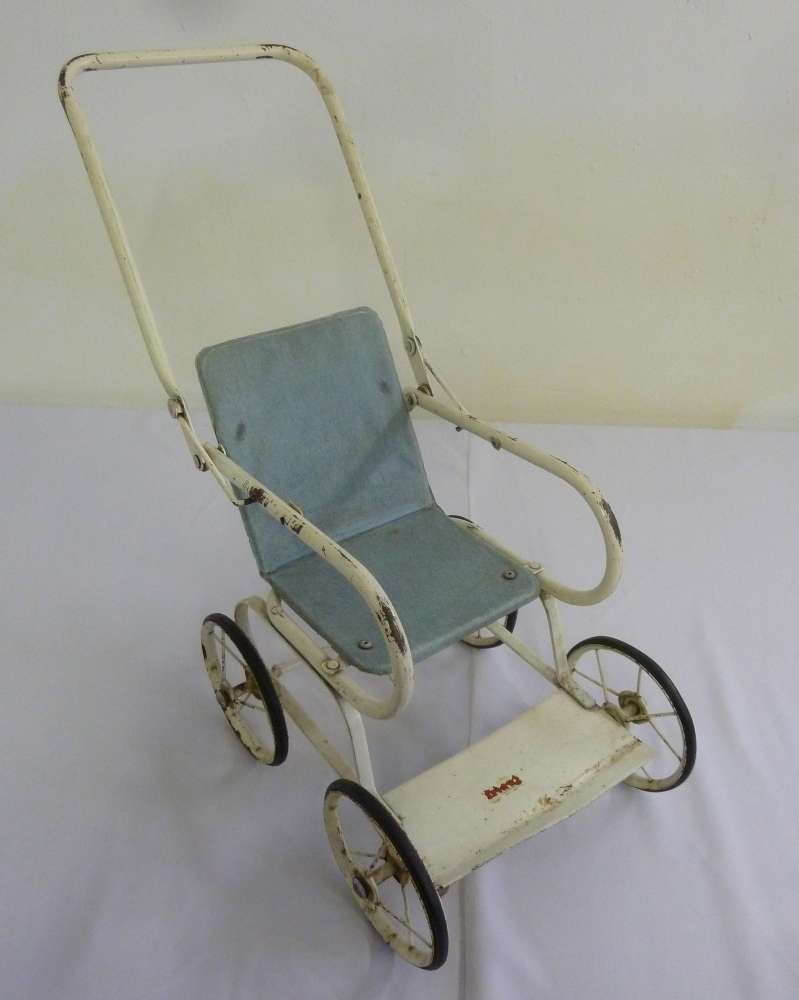 A dolls pushchair