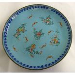 An early 19th century Chinese Canton enamel dish