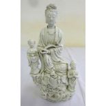 Chinese blanc de chine porcelain figurine of Guan Yin