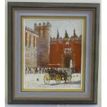 Dennis Syrett oil on canvas Gateway to the Past Alcazar, signed bottom left provenance to the