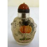 An early 20th century Chinese reverse painted snuff bottle