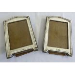 A pair of silver photograph frames, Birmingham 1930