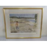 William Russell Flint limited edition framed and glazed lithographic print 83/850 - Carlotta on