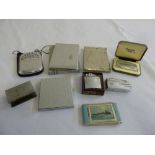 A quantity of collectables to include cigarette lighters, cigarette cases, a hand warmer and a