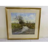 Martin Taylor watercolour, Which Way Does The Wind Blow, signed, label to verso - 52.5 x 57cm