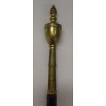 An 18th century Tipstaff from Newcastle Prison inscribed to brass finial dated 1791