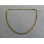 18ct gold necklace, approx 11.2g