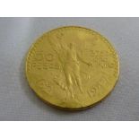 Mexican 50 pesos gold coin - approx 41.7g