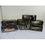 A quantity of 1:18 scale model cars in original packaging to include Burgao and American Muscle (7)