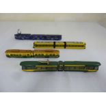 Four motorised double decker trolley buses unknown maker, made in China vgc