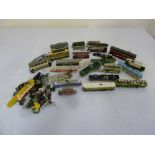 A quantity HO/OO gauge trolley buses - trams and loose motors for use as spares and repairs - A/F (