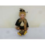 Armand Marseille a Scottish doll in traditional clothing, signed to back