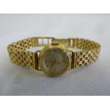 Omega 9ct gold ladies wristwatch, approx total weight 33.9g