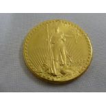 American Double Eagle gold coin, Saint Gaudens 1927 - approx 33.5g