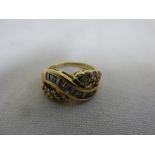 14ct gold and diamond ring